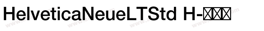 HelveticaNeueLTStd H字体转换